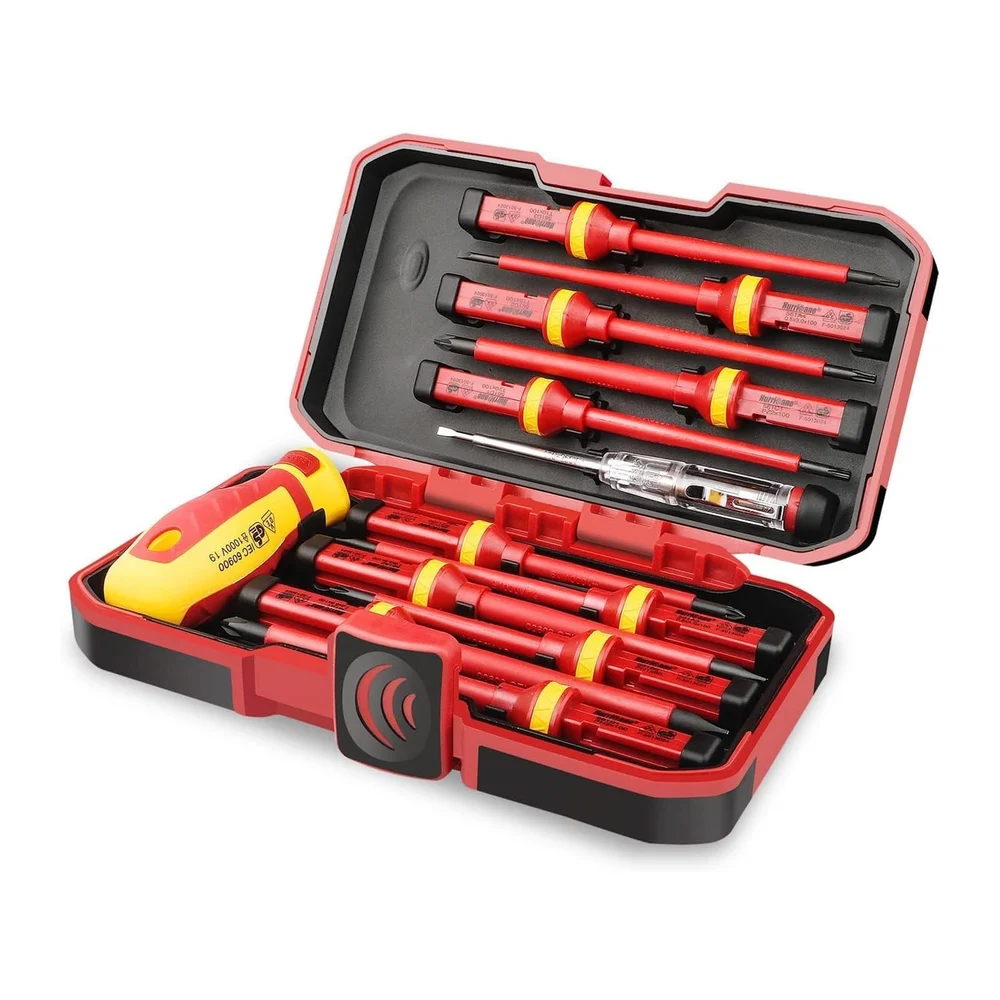 Insulated Screwdriver Set: 13-piece, 1000V rated