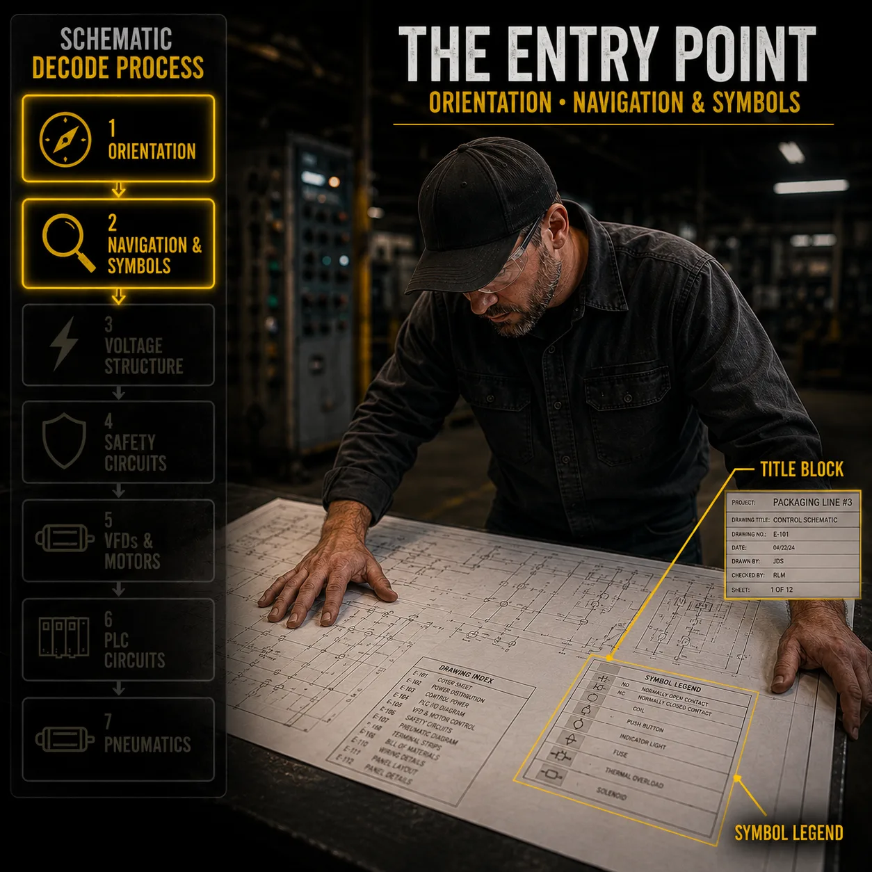 The Entry Point — orientation, navigation, and symbols